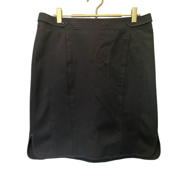 WHBM Black Mini Skirt A-Line Women's 8 EUC - Picture 2 of 5